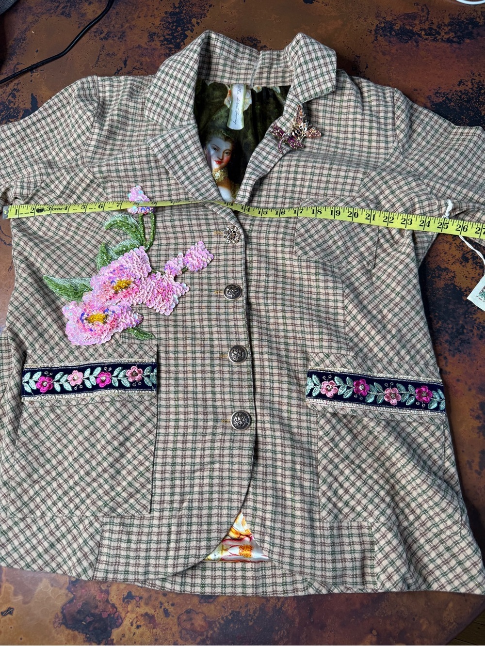 Aratta Diana Blazer #fall #tailored #cottagecore #plaid - Picture 15 of 16